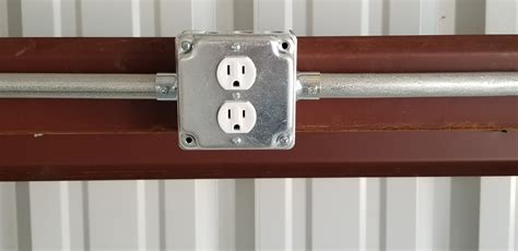 power receptacle for metal building